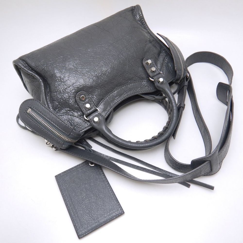 Balenciaga Classic Mini City Handbag Dark Gray - Picture 2 of 8